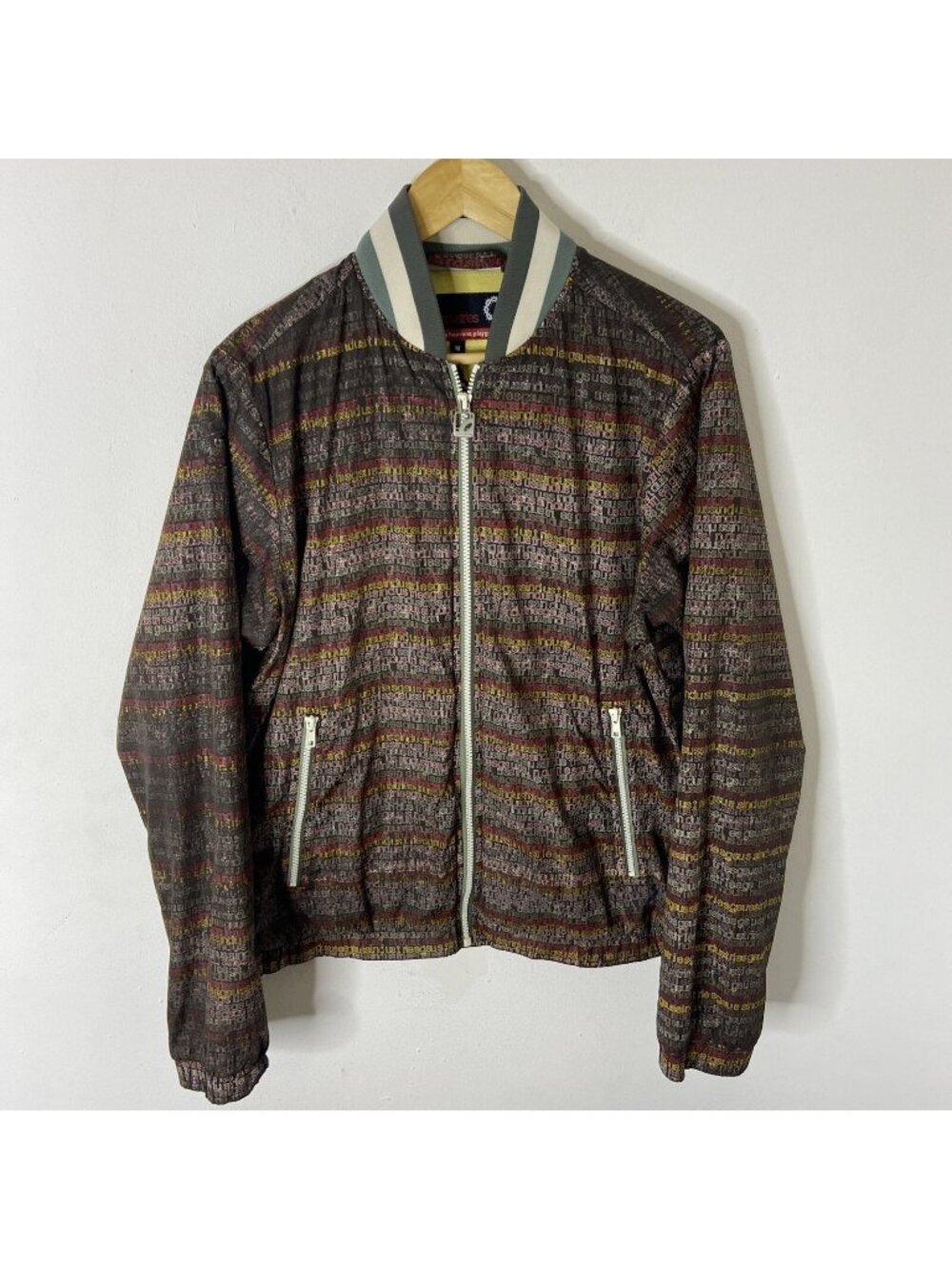 Gsus Sindusctries Woman M Bomber Jacket All over Logo Print